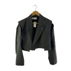 ZARA◆ジャケット/M/レーヨン/GRY/ストライプ