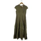 ショッピングレディ 夏 MARIHA◆夏のレディのドレス/ノースリーブワンピース/38/コットン/KHK