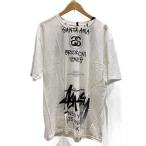 STUSSY◆Tシャツ/XL/コットン/WHT/3903647