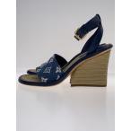 LOUIS VUITTON◆エスパドリーユ/36.5/BLU/1A9RLY