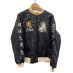 #FR2◆スカジャン/S/ポリエステル/BLK