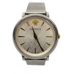 VERSACE◆クォーツ腕時計/アナログ/GLD/SLV