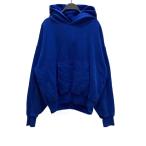 YEEZY◆LS/パーカー/L/コットン/BLU/701377-04/汚れ有