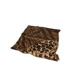 ショッピングLOUIS LOUIS VUITTON◆カレ_モノグラム・レオパード/シルク/BRW/レオパード/レディース