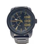 ショッピングdiesel DIESEL◆腕時計/アナログ/--/GLD/BLK