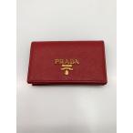 PRADA◆カードケース/牛革/RED/レディース/1MC122