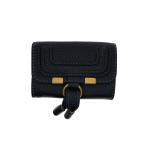 Chloe◆2つ折り財布/レザー/BLK/レディース