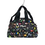 LESPORTSAC◆ショルダーバッグ/ナイロン/BLK/アニマル