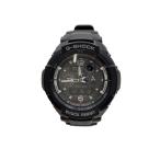 CASIO◆ソーラー腕時計・G-SHOCK/デジアナ/BLK/SLV