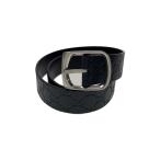GUCCI◆グッチシマ レザーベルト/BLK/�