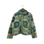 ショッピングzara ZARA◆キルティングジャケット/XL/コットン/アイボリー/総柄