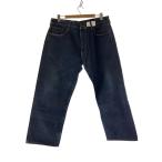 EVISU◆ストレートパンツ/38/デニム/ネイビー/0118/赤白カモメ/バッグシンチデニム/ペンキ剥