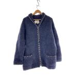 カウチンニット(厚手)/ウール/NVY/無地