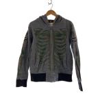 ショッピングスカル VANSON◆パーカー/M/コットン/グレー/カモフラ/スカル