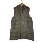 ショッピングzara ZARA◆ロングダウンジャケット/32/ポリエステル/KHK/無地