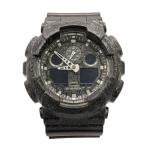 CASIO* кварц наручные часы / аналог / Raver / черный / черный /GA-100CG-1AJF/? NULL?