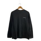 Supreme◆長袖Tシャツ/M/コットン/BLK/無地