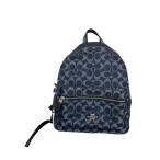 COACH◆シグネチャー/リュック/レザー/NVY/F39896