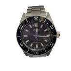 SEIKO◆PROSPEX DIVER/自動巻腕時計/アナログ/ステンレス/BLK/SLV