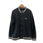 ショッピングstussy STUSSY◆スタジャン/L/ポリエステル/BLK/無地