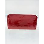 ショッピングヴェルニ LOUIS VUITTON◆ジッピー・ウォレット_モノグラム・ヴェルニ_RED/エナメル/RED/レディース//