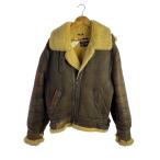 Schott◆B-3フライトジャケット/42/レザー/BRW/無地/ac-1860