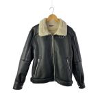 ショッピングzara ZARA◆ジャケット/M/レザー/BLK