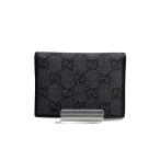 GUCCI◆カードケース_GGキャンバス/キャンバス/BLK/モノグラム/メンズ