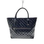 ショッピングkitson kitson◆トートバッグ/エナメル/BLK