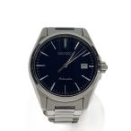 SEIKO◆自動巻腕時計/アナログ/ステンレス/NVY/SLV/SS/6R15-03S0