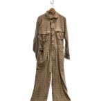 MATSUFUJI◆Jumpsuit/ジャンプスーツ/オールインワン/--/コットン/BEG/チェック