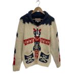 HOUSTON◆HOUSTON/カウチンニットカーディガン/M/ウール/CRM/22142