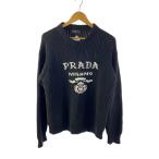 ショッピングPRADA PRADA◆ニット・セーター(厚手)/48/コットン/BLK/無地/UMB381 82211078//