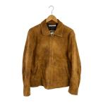 ショッピングスウェード SEVEN BY SEVEN◆SUEDE LEATHER RIDERS JACKET CAME/M/スウェード/CML/無地/800-41250//