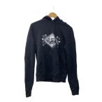 SAINT LAURENT◆19aw/ジャルダンマジョレルフーディー/S/コットン/BLK/605507
