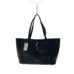 ショッピングBURBERRY BURBERRY◆裏地ノバチェック/ハンドバッグ/レザー/BLK/無地