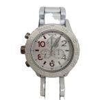 ショッピングnixon NIXON◆クォーツ腕時計/アナログ/WHT/WHT/THE 42-20 CHRONO//