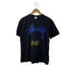 ショッピングstussy STUSSY◆Tシャツ/L/コットン/BLK/30周年ワールドツアー