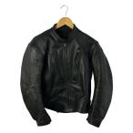 KUSHITANI◆シングルライダースジャケット/L/レザー/BLK