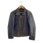 ショッピングスウェード Z Zegna◆レザージャケット・ブルゾン/L/スウェード/BRW//