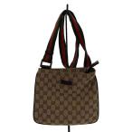 GUCCI◆ショルダーバッグ_GGキャンバス/キャンバス/BRW//