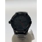 ショッピングnixon NIXON◆クォーツ腕時計/アナログ/ステンレス/BLK/BLK/THE38-20/ベルト部分キズ有