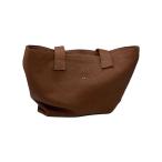 KOOS◆トートバッグ/レザー/BRW/無地