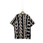 ショッピングJACOBS MARC JACOBS◆MONOGRAM BIG T-SHIRT/Tシャツ/O/コットン/BLK/総柄/C602P26SP22