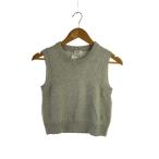 ショッピングカシミア CELINE◆ニットベスト(厚手)/S/カシミア/GRY/2AD5N317V