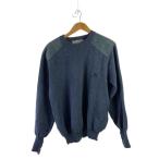 ショッピングBURBERRY BURBERRY◆ニット・セーター(厚手)/XL/ウール/BLU/無地