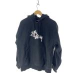 STUSSY◆パーカー/S/コットン/BLK