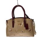 ショッピングcoach COACH◆ショルダーバッグ/レザー/BEG/総柄/F31395