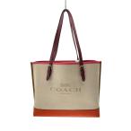 ショッピングcoach COACH◆トートバッグ/キャンバス/BEG/c4087