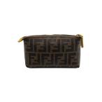 FENDI◆フェンディ/8N0114-GRP/小物/レザー/ブラウン/総柄/レディース